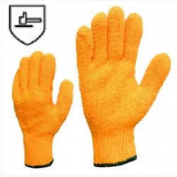 PVC web coated knitted gloves