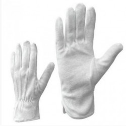 Gloves with PVC micro dots